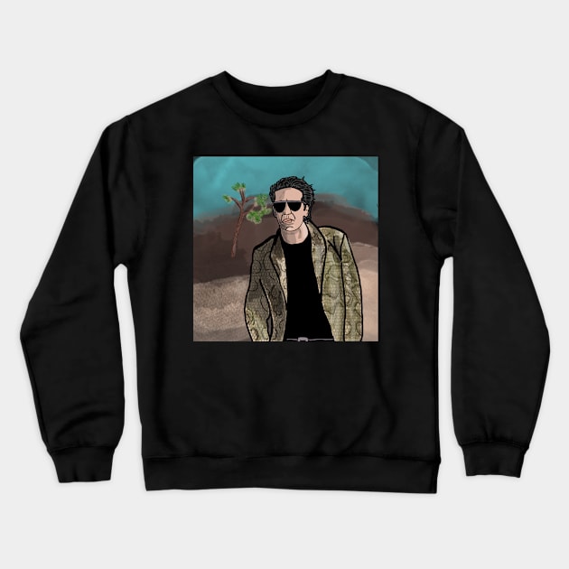 Nic Cage from Wild At Heart 2 Sided Crewneck Sweatshirt by TL Bugg